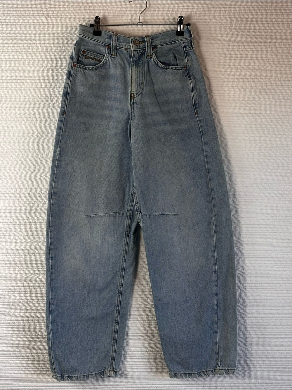 BDG Urban Outfitters 24W Light Wash Barrel Jeans – Y2K Baggy Carpenter